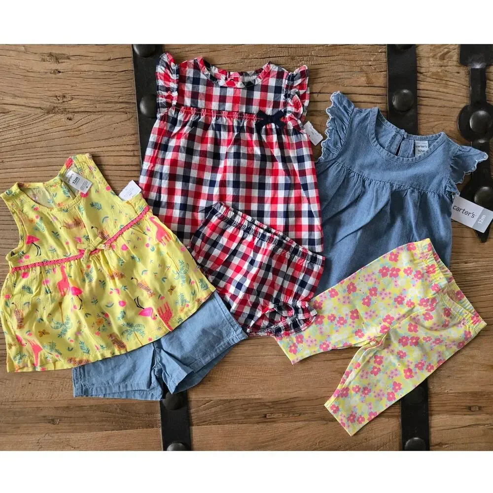 Carter's Summer 4th of July Outfit Bundle sz 12M New